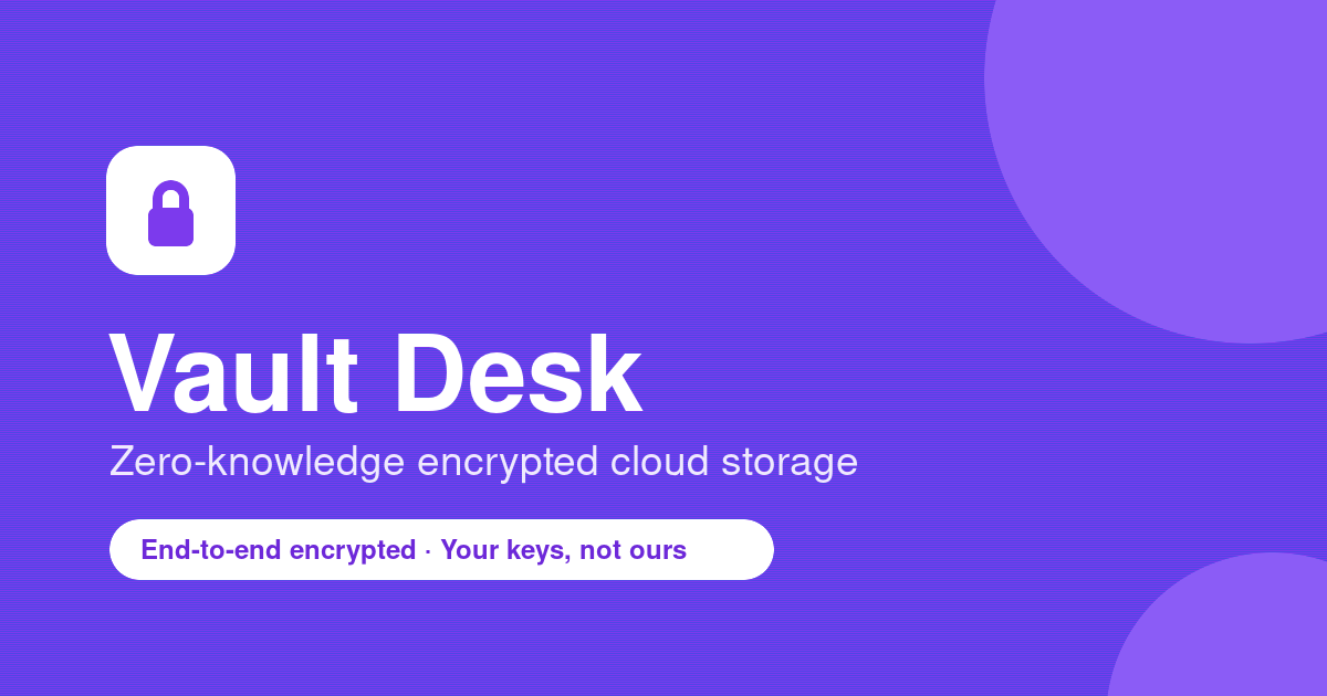 Vault Desk preview